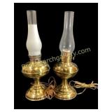 Two Brass Lamps