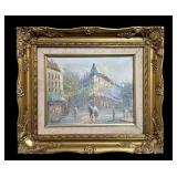 Parisian Streetscape Painting, Burnett