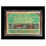 Reproduction Coca Cola Advertising Mirror