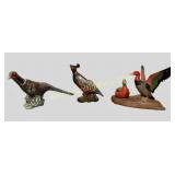 Vintage Game Bird Planters, Ceramic Lamp Base