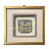 Chinese Embroidered Purse in Shadowbox Frame