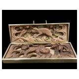 Pair Japanese Pierced Wood Panels