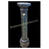 Faux Marble Column Pedestal