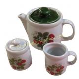 Strawberry Motif Ceramic Tea Set