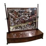 Wooden Vanity/Shaving Mirror With Storage