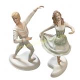 Porcelain Ballet Figurine Pair