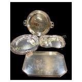 6 Silverplate Serving Pieces