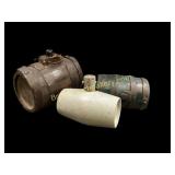 Three Miniature Wooden Kegs