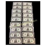 18 Federal Reserve Star Notes