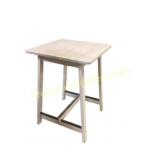Square Wood Table with Natural Finish