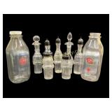 Cruet Bottles, Milk Bottles