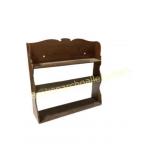 Wooden Wall-Mount Shelf With Three Tiers