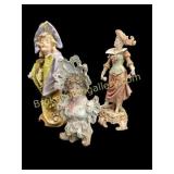 Three Porcelain Figurals