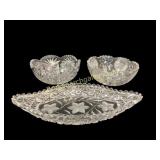 Cut Glass Table Objects