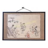 Framed Hanging Scroll Panel