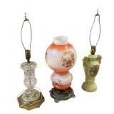 Three Vintage Table Lamps