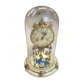 Kundo Anniversary Dome Clock with Floral Motif