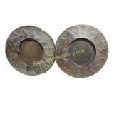 Large Bronze Sun and Moon Wall Plaque