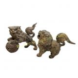Bronze Asian Lion Statues