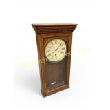 Oak-Style Wall Clock With Roman Numerals