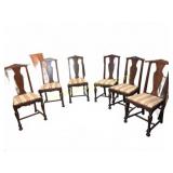 6 Wooden Dining Side Chairs