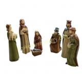 Hand-Painted Nativity Figurine Set