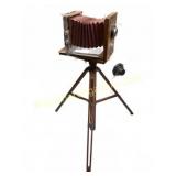 Rembrandt Portrait Camera on Wooden Tripod