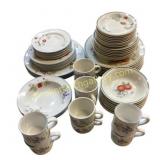 Ceramic Dinnerware With Fruit Motif