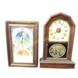 Two Wooden-Cased Decorative Clocks