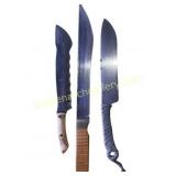 3 Custom Handmade Fixed Blade