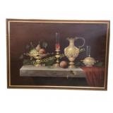 Framed Still Life and Venice Canal Paintings