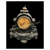 Cast Metal Mantle Clock