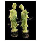 Pair Resin Statues Guanyin