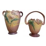 Two Roseville Art Pottery Vases