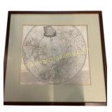 18th-Century Pole Map Print by Emanuel Bowen