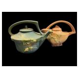Two Roseville Art Pottery Tea Pots