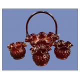 Fenton Ruby Hobnail