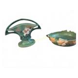 Roseville Magnolia Console Basket and Bowl