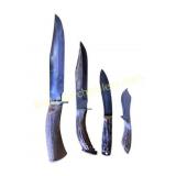 4 Custom Fixed Blade Knives