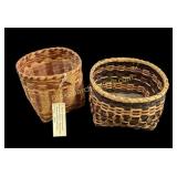 Two Cherokee Woven Baskets