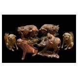 Chinese Wood Carved Animals