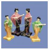 Japanese Lusterware Figurines