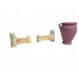 3 Pcs Roseville Art Pottery