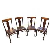 Four Wooden Dining Chairs