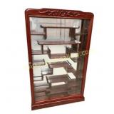 Wood Display Case With Glass Door