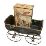 Wood and Metal Wagon with Bull Durham Advertising
