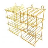 Yellow Metal Wire Racks