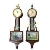 Telechron Banjo-Style Wall Clocks
