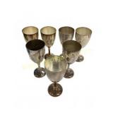 7 Raimond Silverplate Goblets