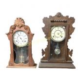 Two Wooden Pendulum Wall Clocks